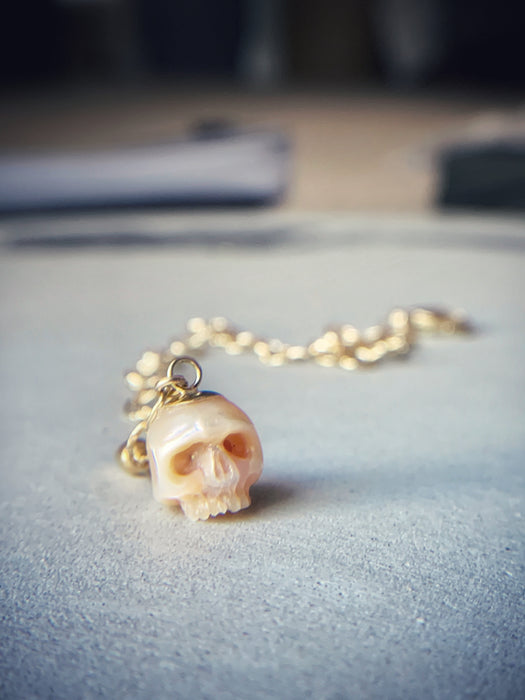 Pearl Skull Bracelet