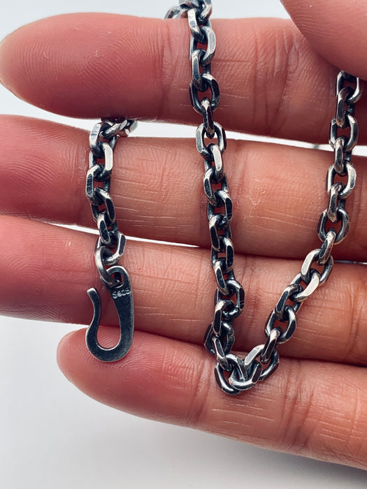 Blue Pietersite Oval Locket Necklace