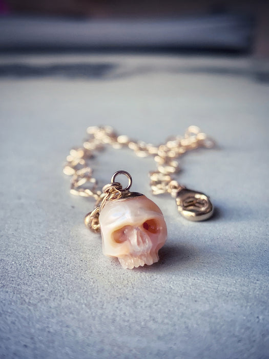 Pearl Skull Bracelet