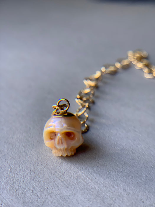 Pearl Skull Bracelet