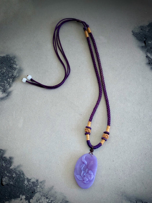 Holly Blue Lavender Chalcedony/Agate Necklace