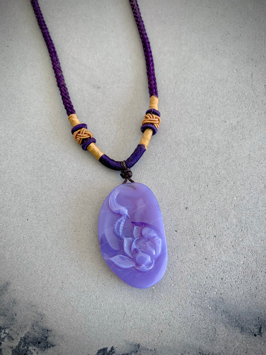 Holly Blue Lavender Chalcedony/Agate Necklace