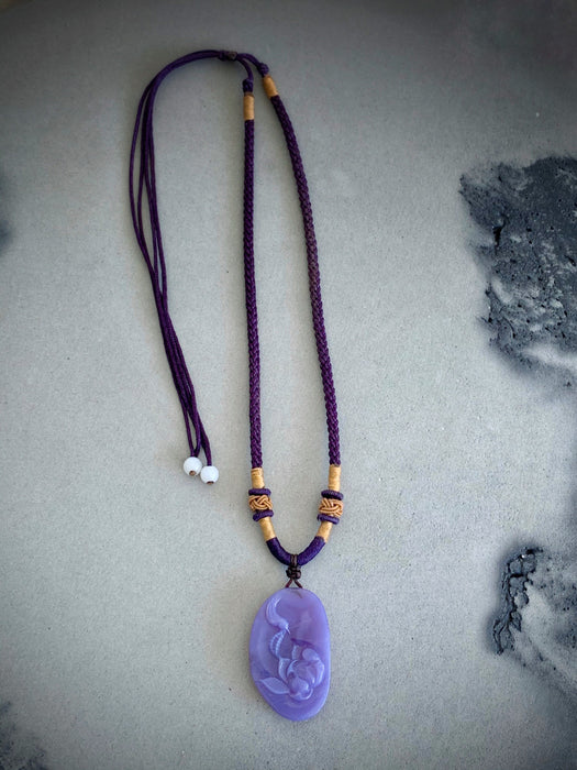 Holly Blue Lavender Chalcedony/Agate Necklace