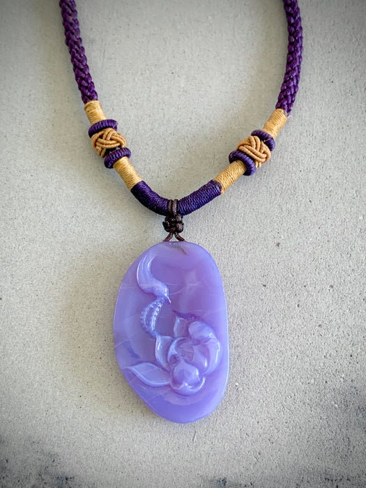 Holly Blue Lavender Chalcedony/Agate Necklace