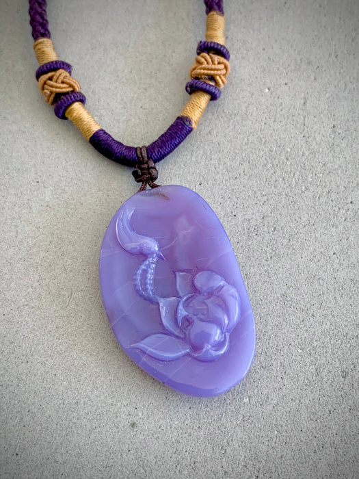 Holly Blue Lavender Chalcedony/Agate Necklace