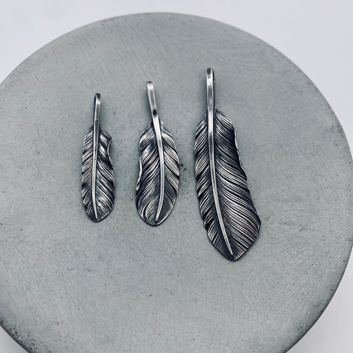 Silver Feather Pendant