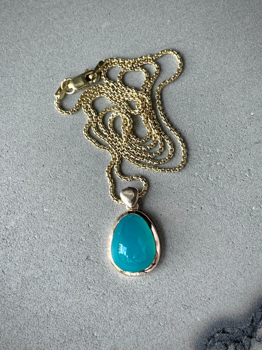 Gem Silica Chrysocolla Necklace