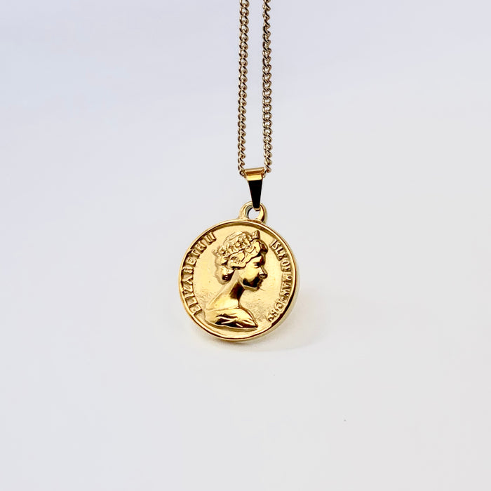 Personalised Roman Coin Necklace | Posh Totty Designs