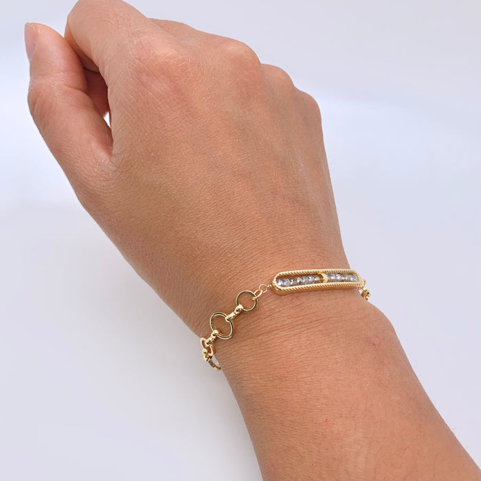 The Lined-Up Sparkle Bracelet