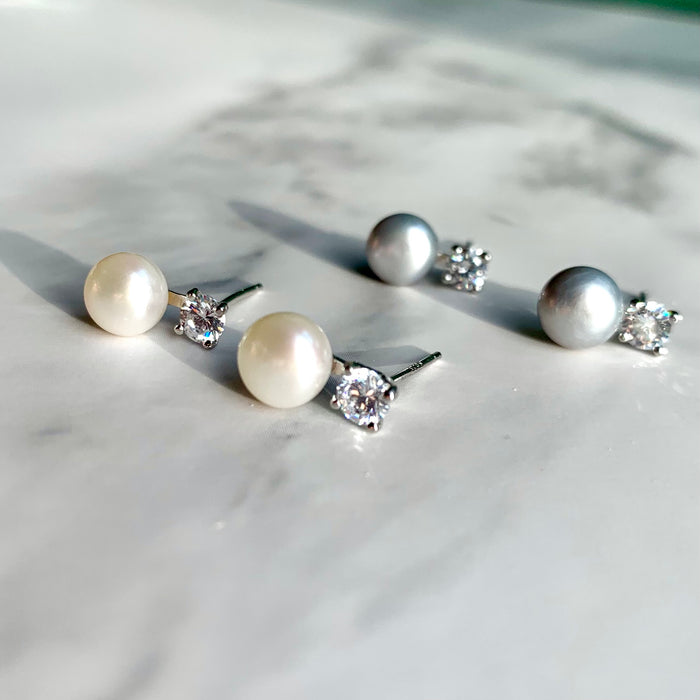 Genuine Pearl Princess Ear Studs