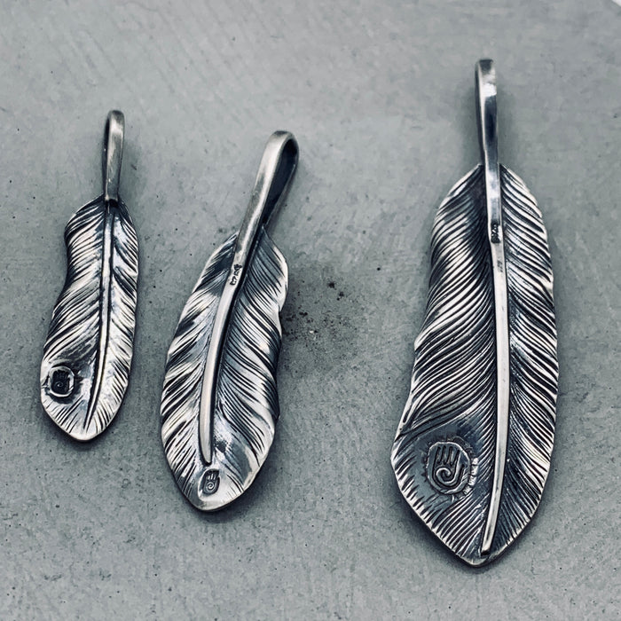 Silver Feather Pendant