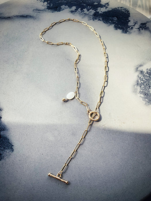 Rectangular Link Golden Chain