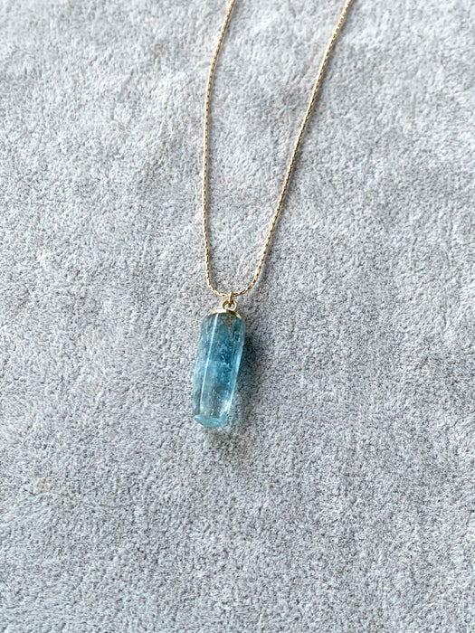 Reserved for Tammy—Aquamarine Crystal Necklace