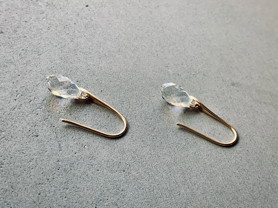 Unicorn Crystal Drop Earrings