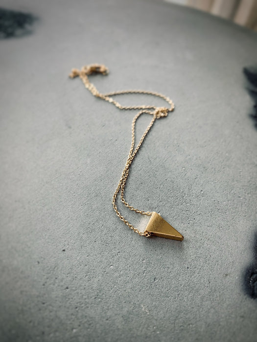 Triangular Golden Necklace