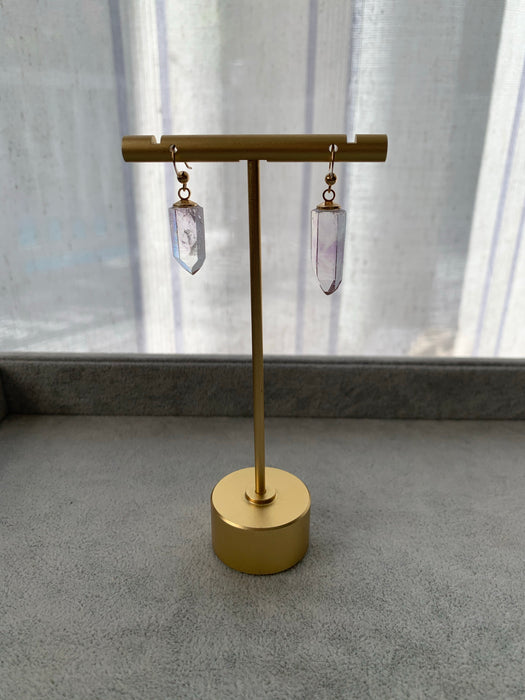 Brandberg Amethyst Crystal Earrings