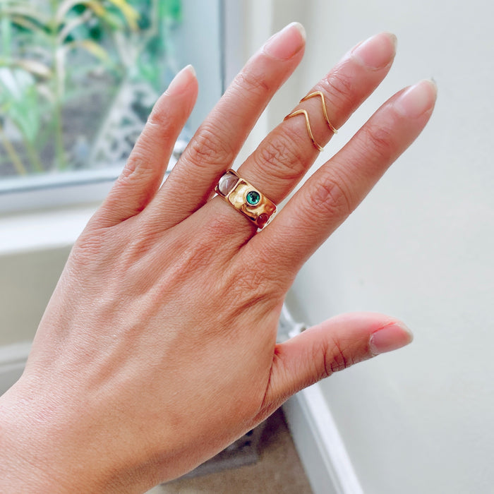 The Vintage Multi-gem Ring