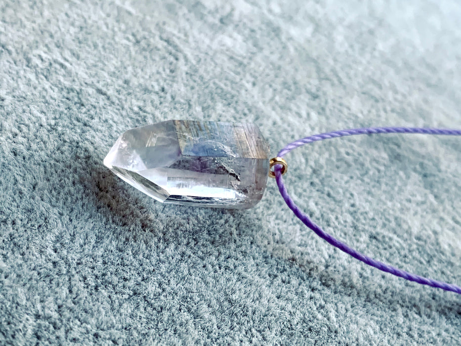 Brandberg Amethyst Crystal Necklace