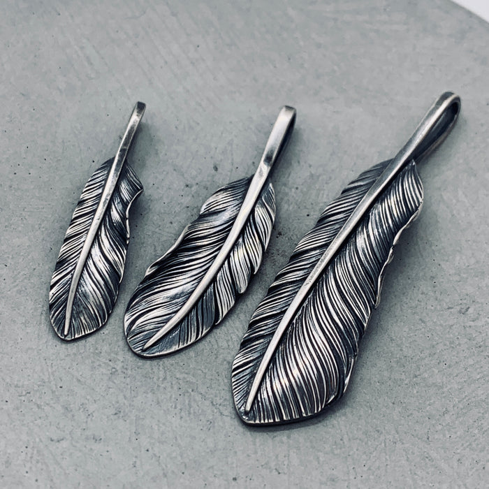 Silver Feather Pendant