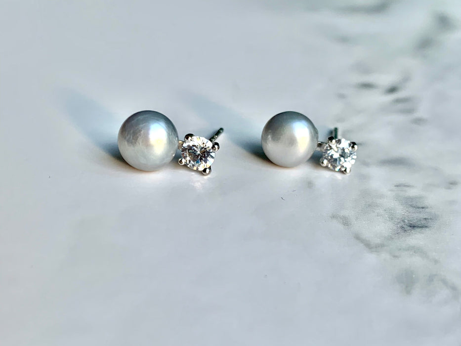 Genuine Pearl Princess Ear Studs