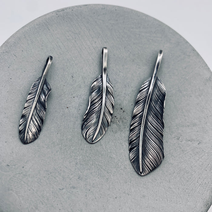 Silver Feather Pendant