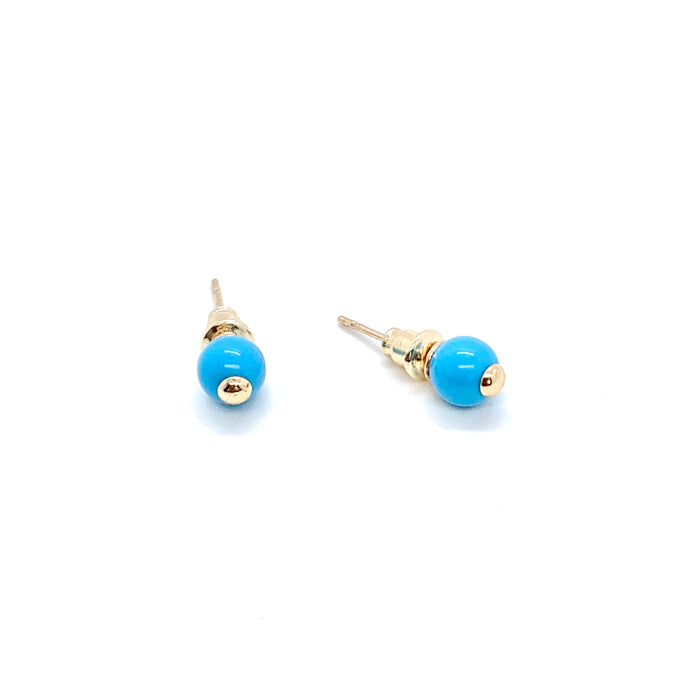 The Turquoise Bead Ear Studs/Cuffs