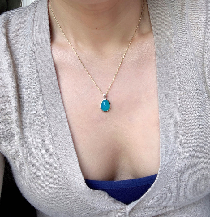 Gem Silica Chrysocolla Necklace