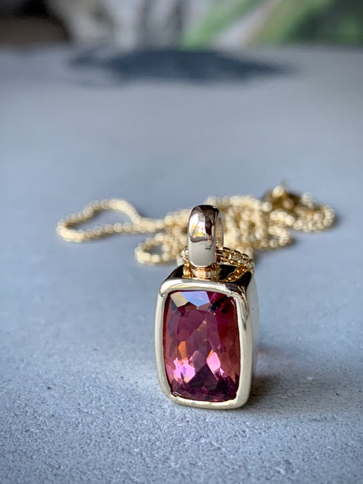 Red on sale tourmaline necklace