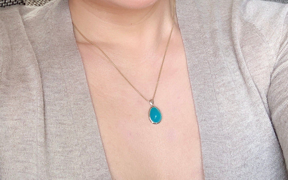 Gem Silica Chrysocolla Necklace