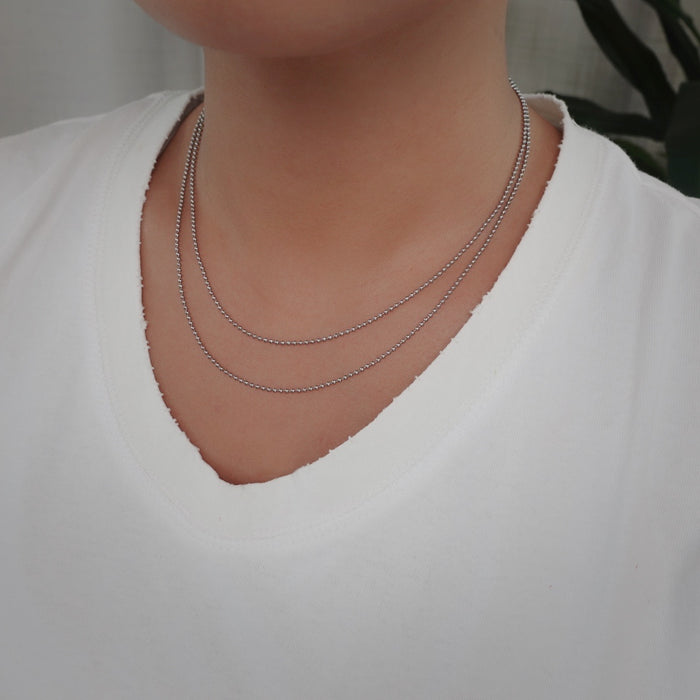 The Grey Pearl Multi-Chain Necklace