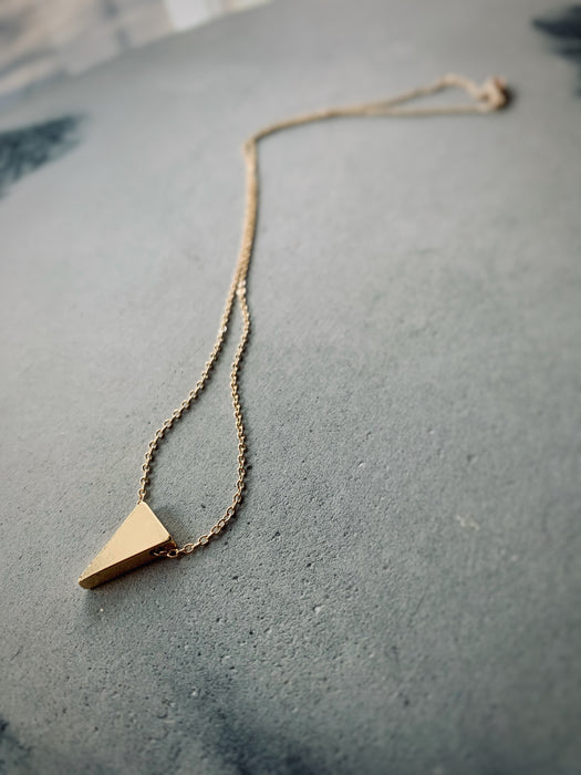 Triangular Golden Necklace