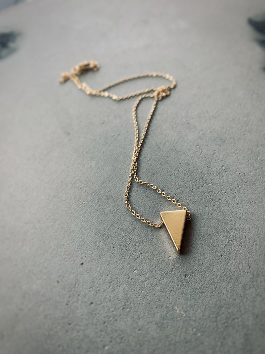 Triangular Golden Necklace