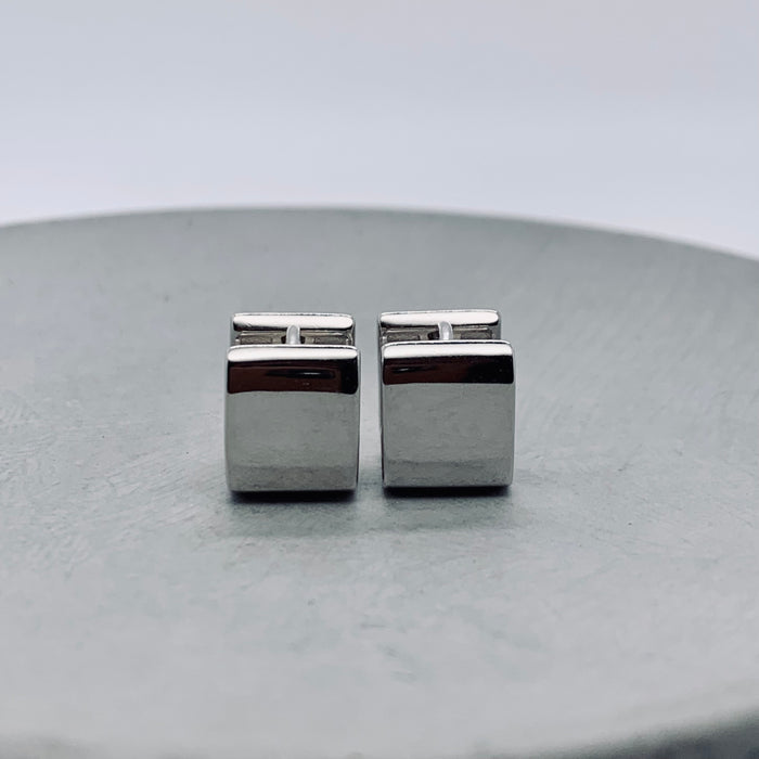 The Little Cube Huggie Earrings