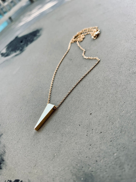 Narrow Triangular Golden Necklace