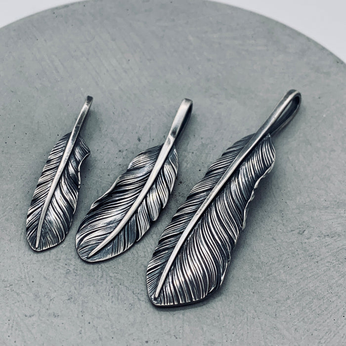 Silver Feather Pendant