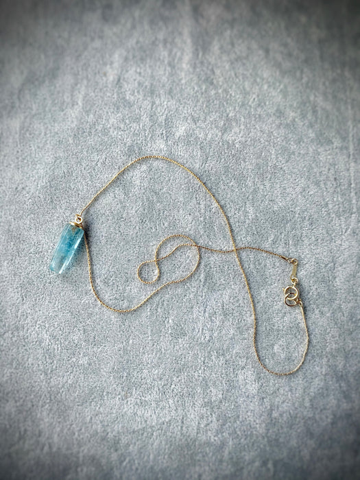 Reserved for Tammy—Aquamarine Crystal Necklace