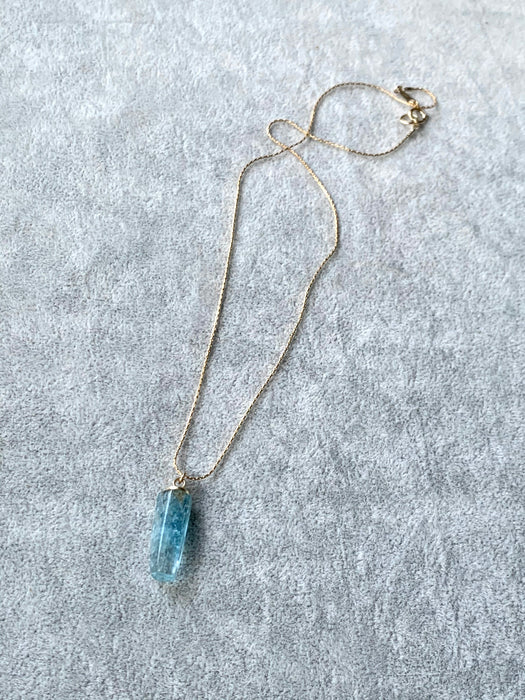 Reserved for Tammy—Aquamarine Crystal Necklace