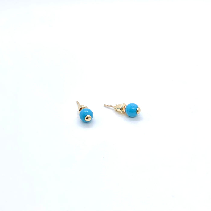 The Turquoise Bead Ear Studs/Cuffs