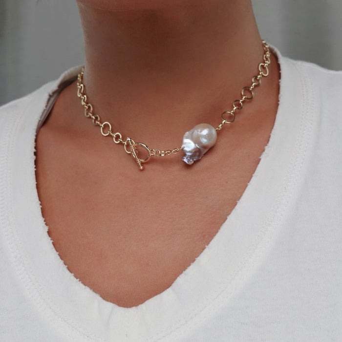 The Mermaid Tail Baroque Pearl Necklace