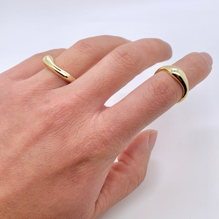 Organic Shape Stacking Ring Set