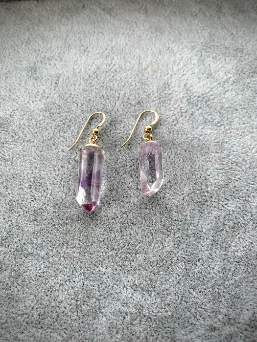 Brandberg Amethyst Earrings