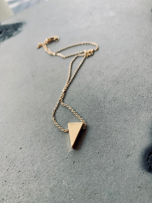 Triangular Golden Necklace